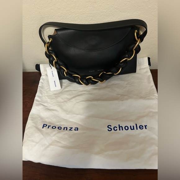 🎁SOLD🛍️Proenza Schouler NWT Braided Chain Leather
Shoulder Bag - Picture 7 of 8